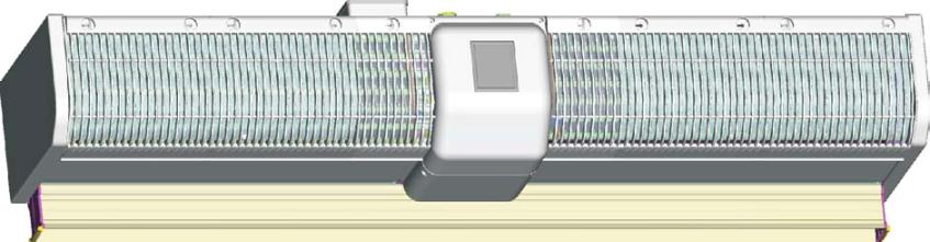 Водяные тепловые завесы Olefini, высота проёма 2,3 м